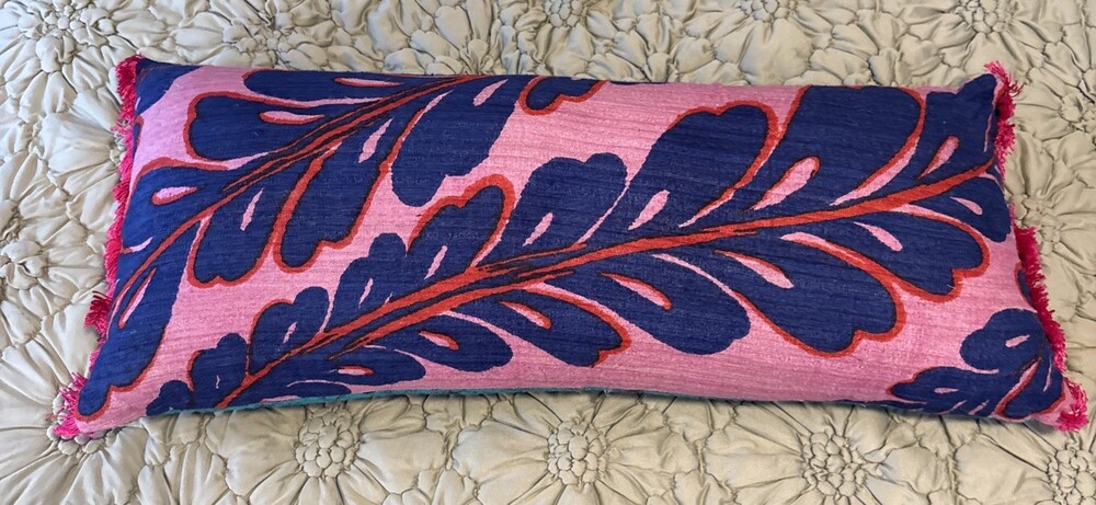 Anthropologie 27” Reversible Lumbar Pillow with Insert
